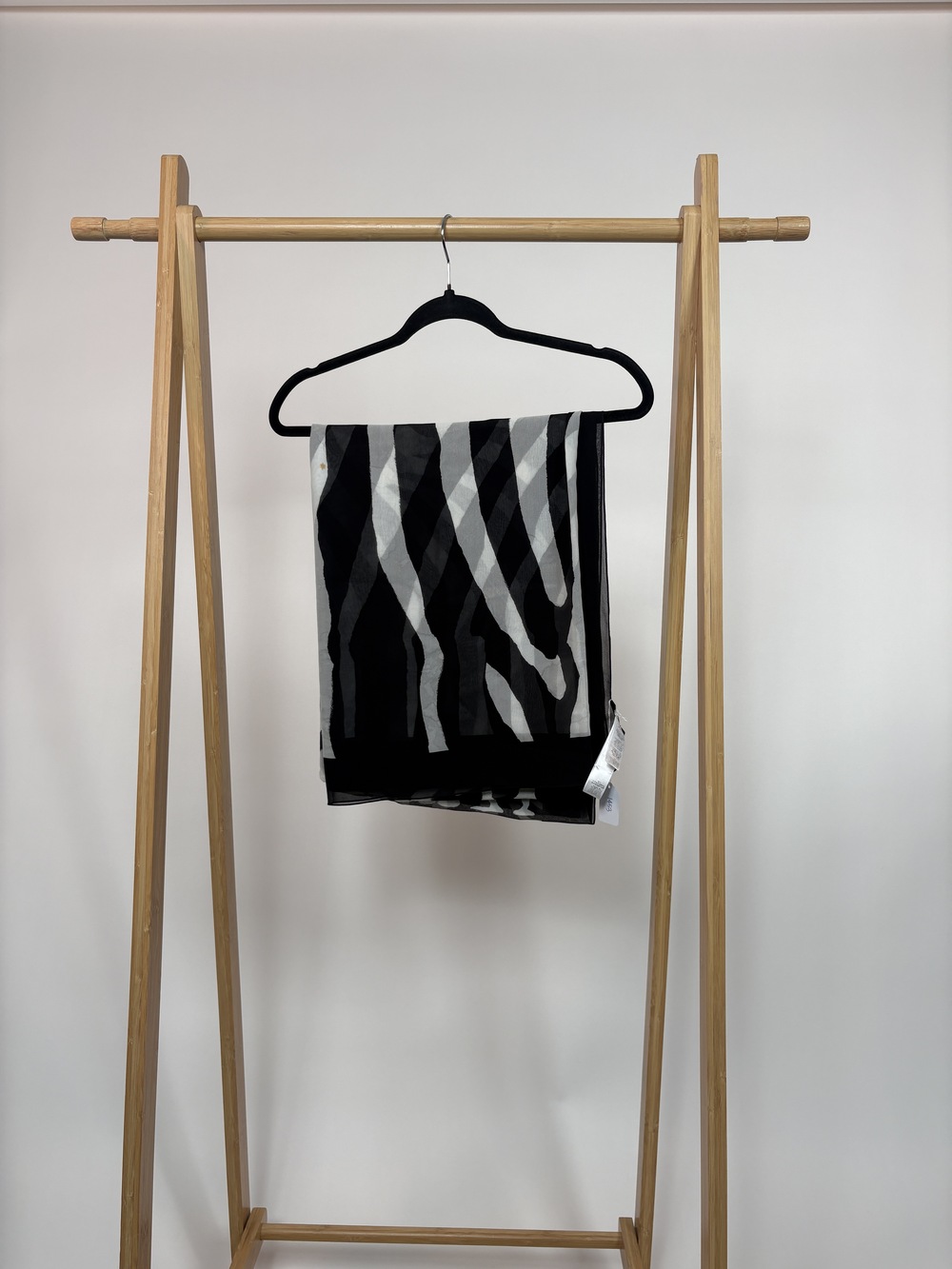 PF-1453 Balmain Sheer Zebra-Print Scarf